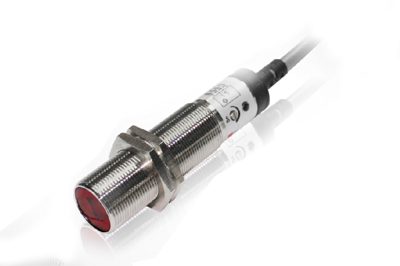 Optical sensor diameter 18 mm, range 40 cm, 24 volts DC