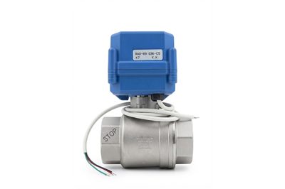 Stainless Steel Female Threaded Motorized Valve, 220 VAC, 1.25".