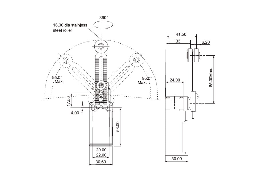 سويتشLimit Switch CNTD  CLS-131