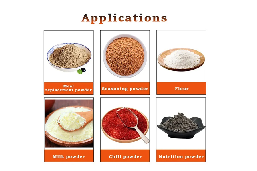 ماكنة تعبئة بودرة حلزون عامودية